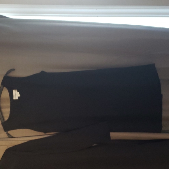 Vintage Gantos Black Dress With Matching Duster - Picture 2 of 6